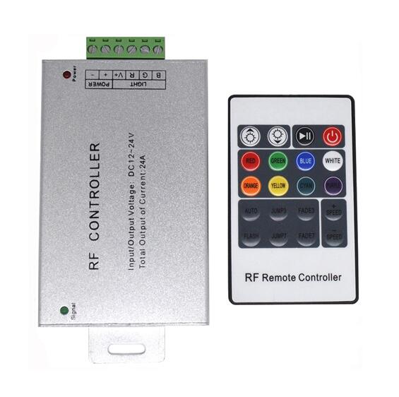 DC12-24V 24A RF bezdrátový ovladač pro RGB LED páskové světlo