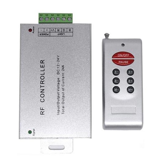 DC12-24V 24A RF bezdrátový ovladač pro RGB LED páskové světlo Osvětlení auta