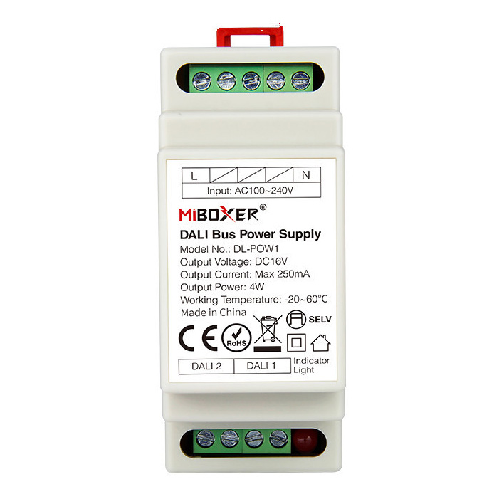 DL-POW1 DALI Bus Power Supply (DIN Rail) DL-POW1 DALI Bus Power Supply (DIN Rail)