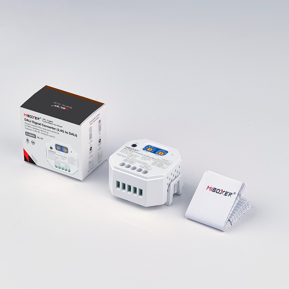 DL-RF 2.4G to DALI Signal Converter for DT6 and DT8 Lighting Systems DL-RF 2.4G to DALI Signal Converter for DT6 and DT8 Lighting Systems