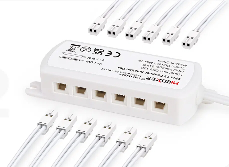 DS2-12C 12 Kanäle 2 Drähte CCT LED Licht Splitter Box