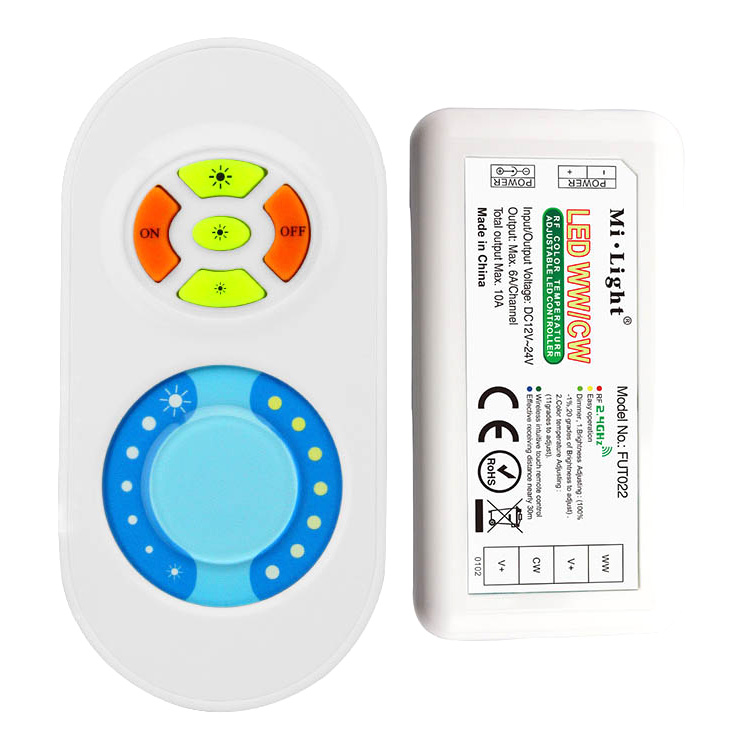 FUT022 2.4GHz Dual White LED Strip Controller