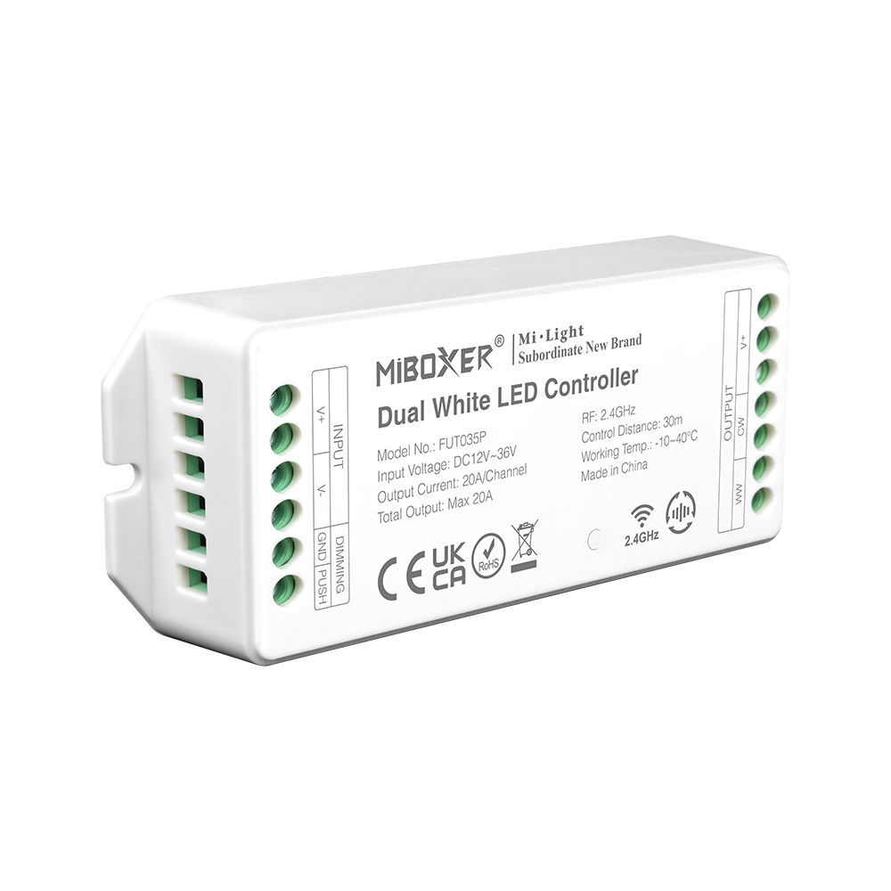 FUT035P CCT Dual White LED Controller - 20A High Current Output FUT035P CCT Dual White LED Controller - 20A High Current Output