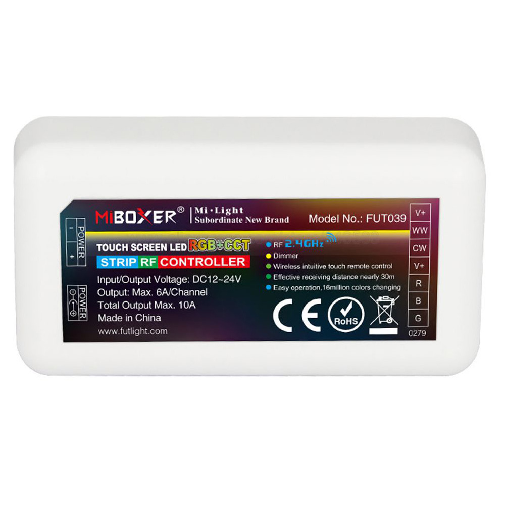 FUT039 2.4 GHz RGB+CCT-Streifen-Controller für flexibles LED-Streifenlicht-Set