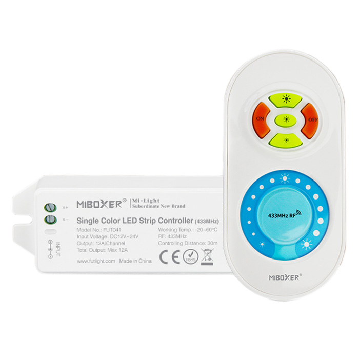 FUT041 Upgraded 433MHz Single Color LED Strip Controller FUT041 Upgraded 433MHz Single Color LED Strip Controller