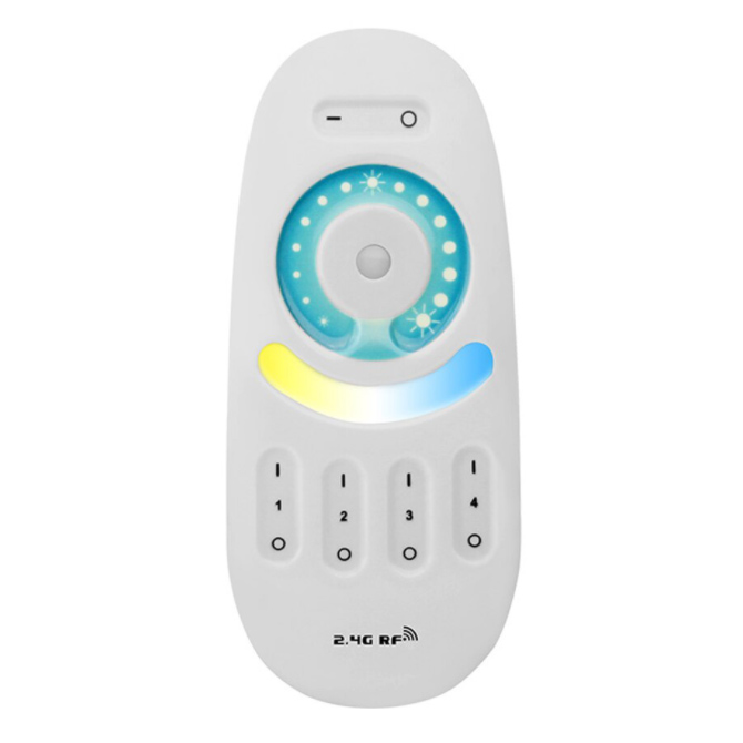 FUT091 2.4 GHz Dual Full Touch 4-Zonen-Fernbedienung für Farbtemperatur-LED-Streifenlicht FUT091 2.4 GHz Dual Full Touch 4-Zonen-Fernbedienung für Farbtemperatur-LED-Streifenlicht