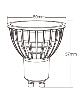 4W GU10 RGB+CCT LED-Strahler (Zigbee 3.0) FUT103Z 4W GU10 RGB+CCT LED-Strahler (Zigbee 3.0) FUT103Z