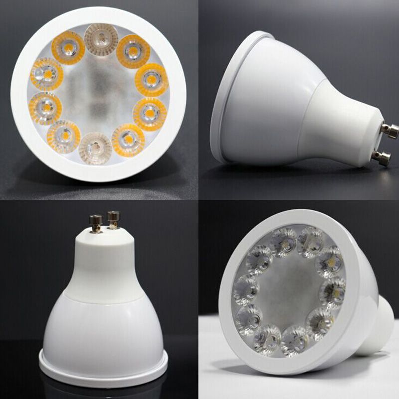 GL-S-003Z AC100-240V RGBW GU10 5W LED Light Bulb, Work With Amazon Assistant