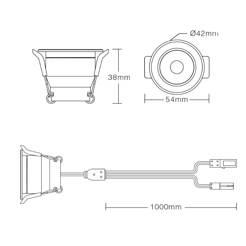 HSP3 3W DuPont Plug RF 36 stupňů RGBW stmívatelné LED bodové světlo HSP3 3W DuPont Plug RF 36 stupňů RGBW stmívatelné LED bodové světlo