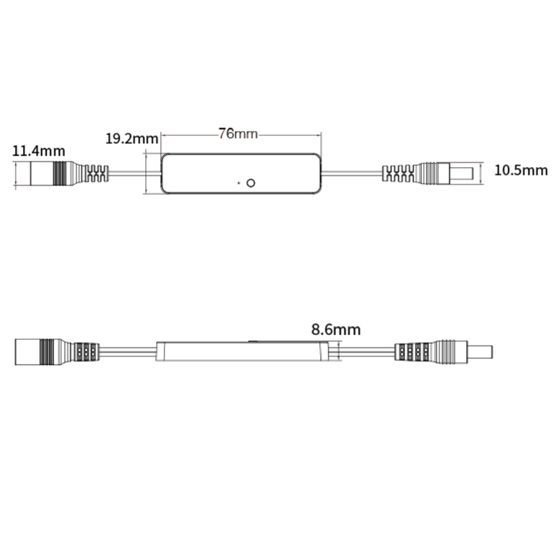 MLR1 RF DC to DC Single Color Mini LED Dimmer Controller MLR1 RF DC to DC Single Color Mini LED Dimmer Controller