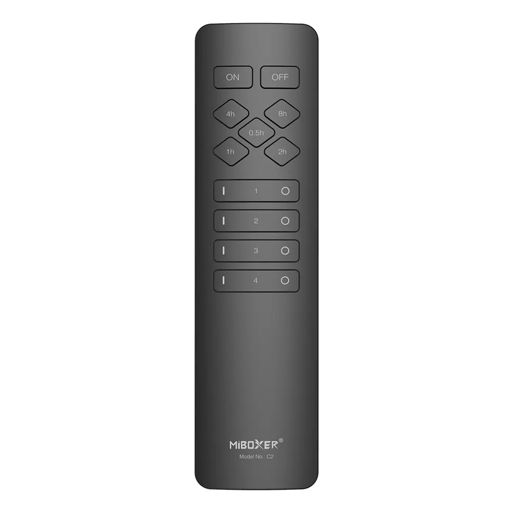 C2 4zónový RF Timer Remote Black For Mi Light Smart Plug Switch C2 4zónový RF Timer Remote Black For Mi Light Smart Plug Switch