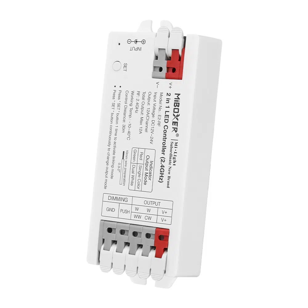 E2 Series New Tool Free Wiring Color Temperature And Dimming 2 in 1 LED Controller