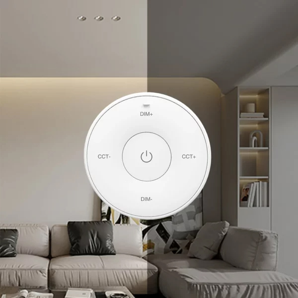 K2S Mini Magnetic CCT stmívatelné bezdrátové dálkové ovládání světla K2S Mini Magnetic CCT stmívatelné bezdrátové dálkové ovládání světla