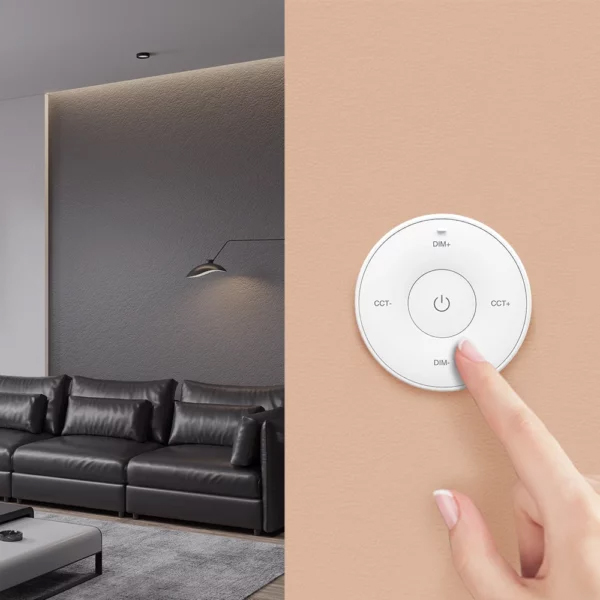 K2S Mini Magnetic CCT stmívatelné bezdrátové dálkové ovládání světla K2S Mini Magnetic CCT stmívatelné bezdrátové dálkové ovládání světla