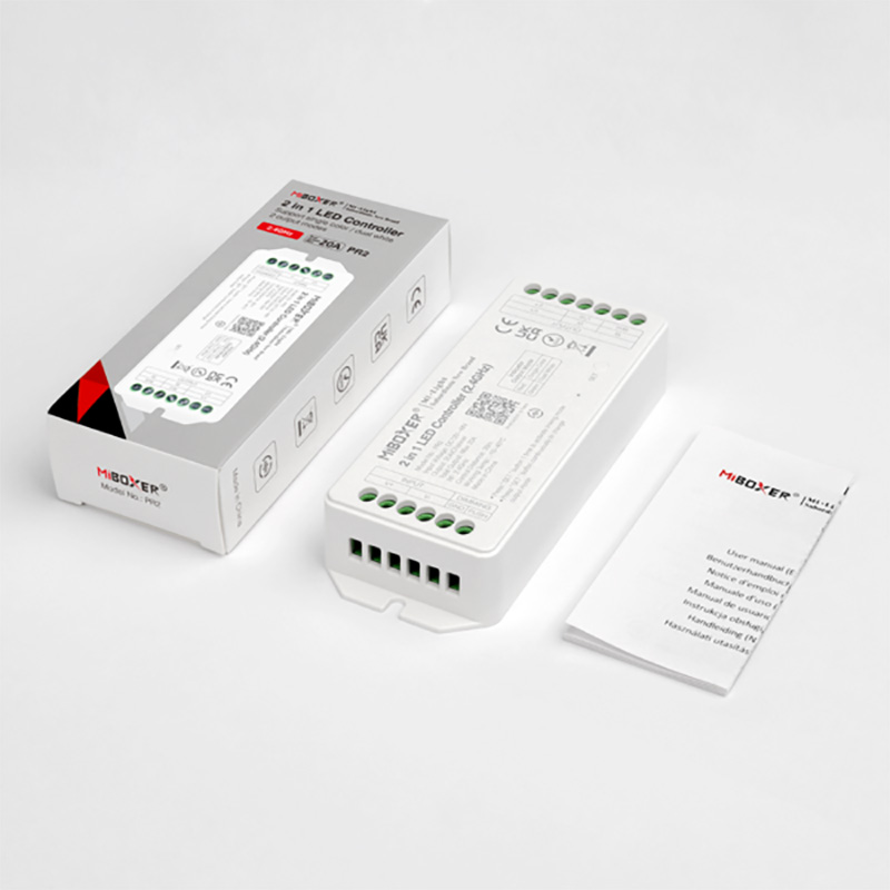 PR2 Konstantní napětí 12 až 48 V DC RF CCT LED páskový ovladač PR2 Konstantní napětí 12 až 48 V DC RF CCT LED páskový ovladač