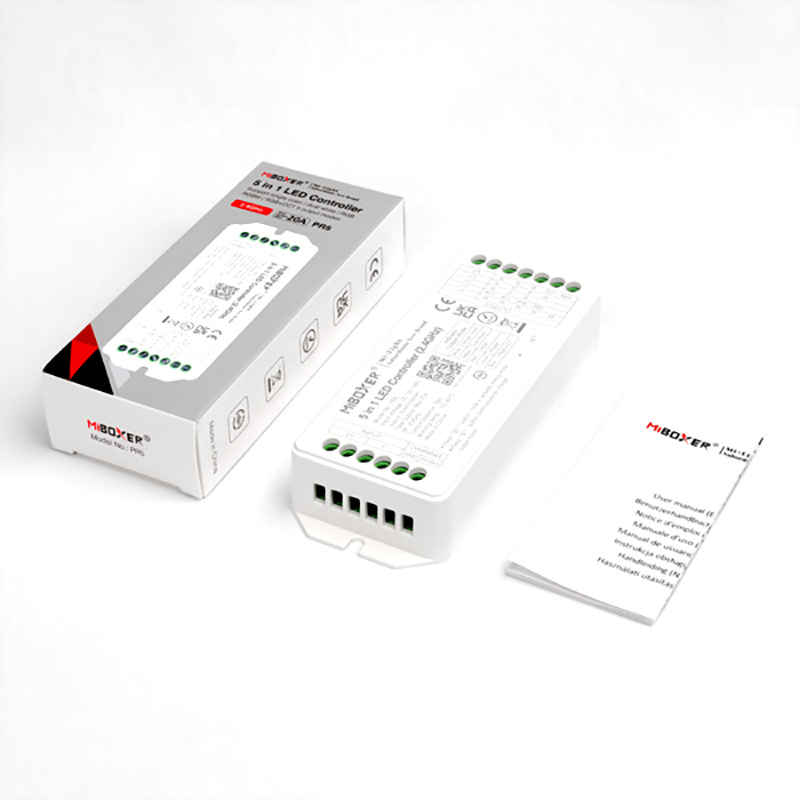 PR5 12 až 48 V DC RF 5 v 1 LED Strip Light Dimmer Controller PR5 12 až 48 V DC RF 5 v 1 LED Strip Light Dimmer Controller
