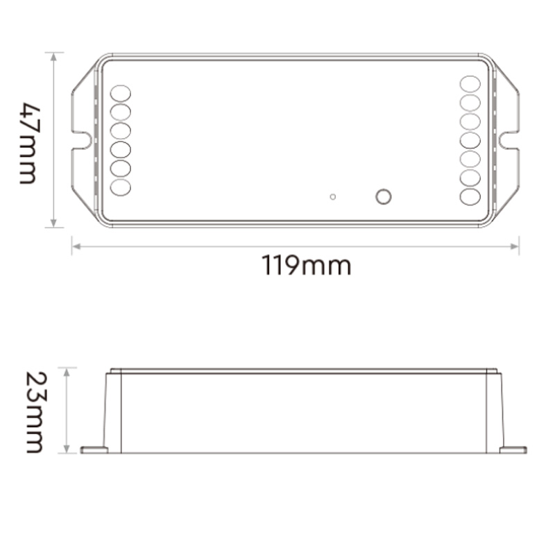 PZ2 20A 2v1 RF stmívatelný Zigbee CCT LED ovladač PZ2 20A 2v1 RF stmívatelný Zigbee CCT LED ovladač