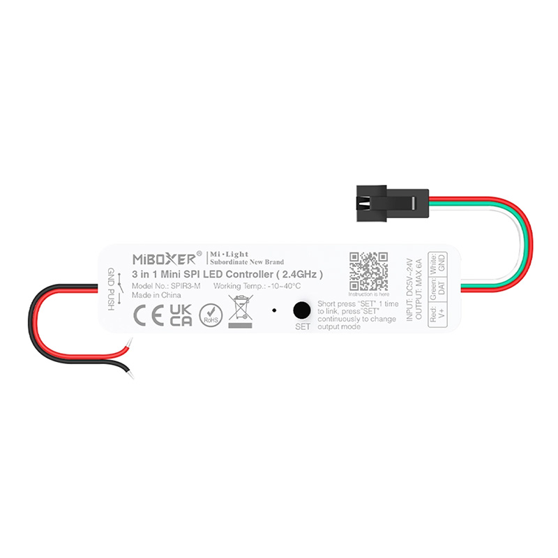 SPIR3-M RF 3v1 stmívatelný ovladač SPI Mini Pixel LED proužků