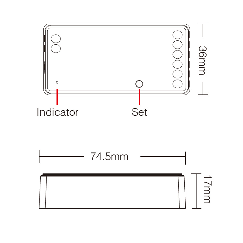 SPIR3 RF 3 in 1 Dimmer SPI LED Strip Pixel Addressable Controller SPIR3 RF 3 in 1 Dimmer SPI LED Strip Pixel Addressable Controller