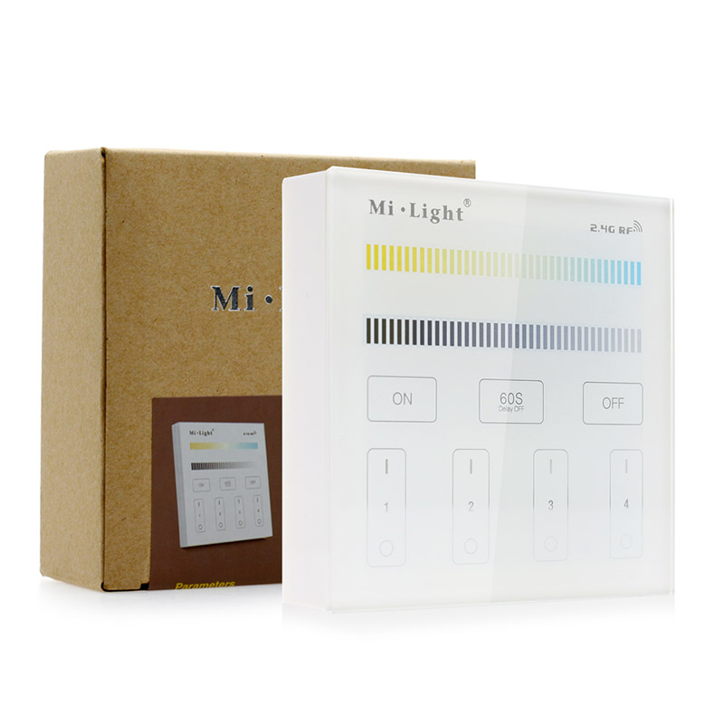 T2 4-Zonen-CCT-Adjust-Smart-Panel-Fernbedienung für CCT-LED-Streifenlichter