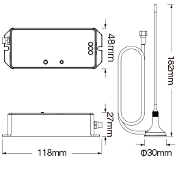 433-MHz-Gateway, WL-433 433-MHz-Gateway, WL-433