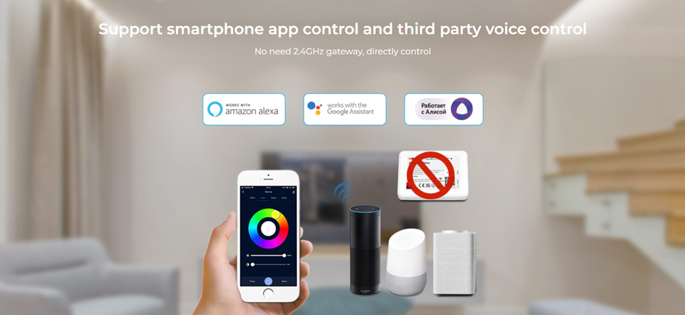 WL-FL5B 12 W WiFi und 2.4 G RGB+CCT LED-Stehleuchte