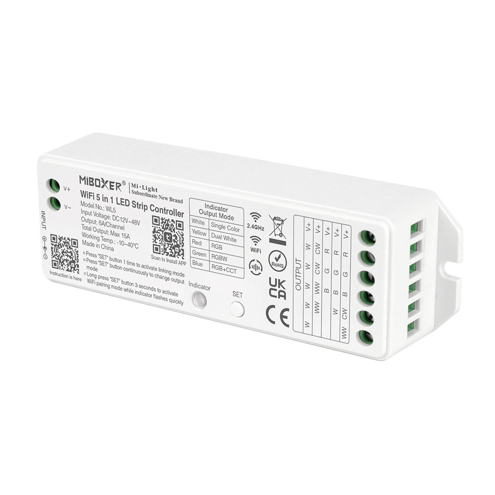 WiFi LED ovladač světla 5V1 WL5/YL5 WiFi LED ovladač světla 5V1 WL5/YL5