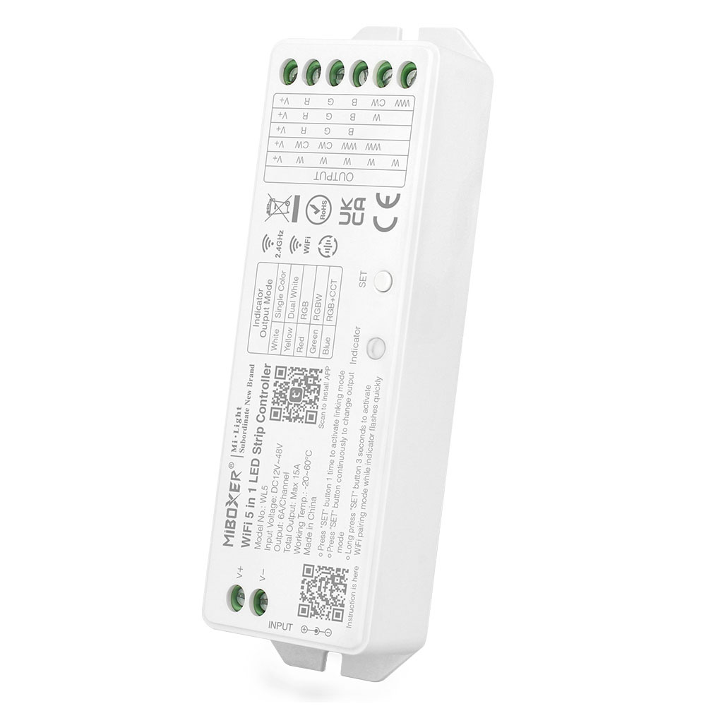 WiFi LED ovladač světla 5V1 WL5/YL5 WiFi LED ovladač světla 5V1 WL5/YL5