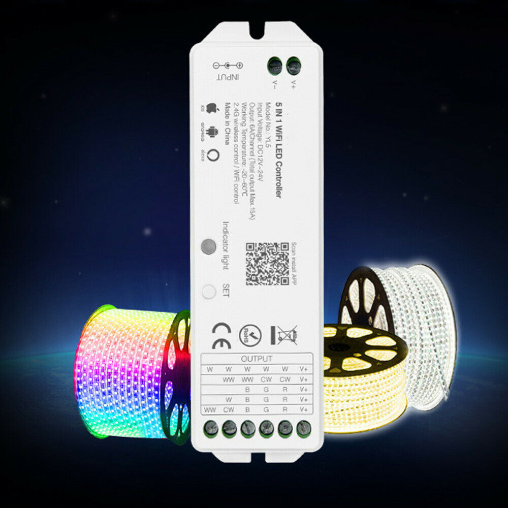 WiFi LED ovladač světla 5V1 WL5/YL5 WiFi LED ovladač světla 5V1 WL5/YL5