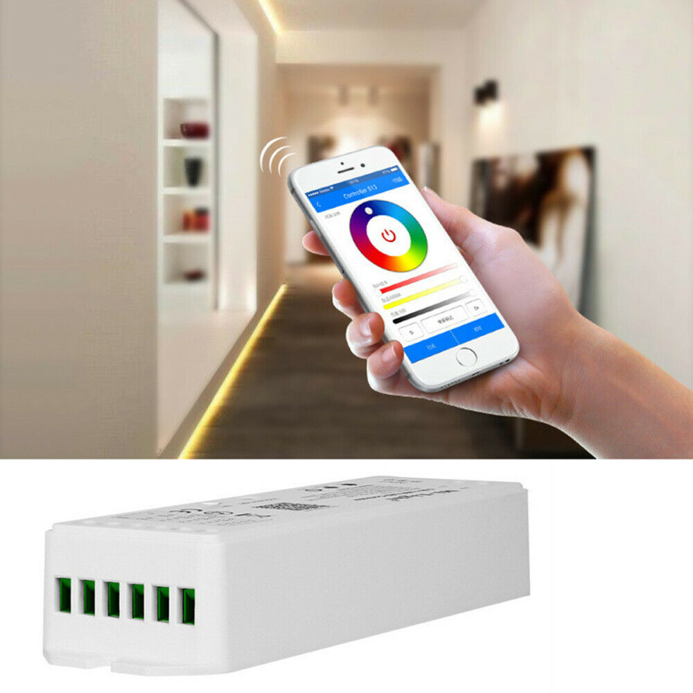 WL5/YL5 DC12~24V 5 IN 1 WiFi Alexa and Google Assistant Grouping LED Controller For RGB+CCT, Single color, RGBW LED Strip Lights
