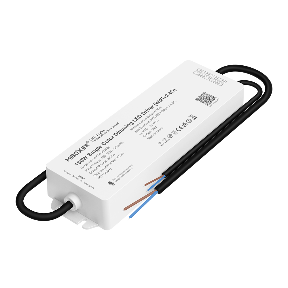 150W Single Color Dimming LED Driver (WiFi+2.4G) WP1-P150V24 150W Single Color Dimming LED Driver (WiFi+2.4G) WP1-P150V24