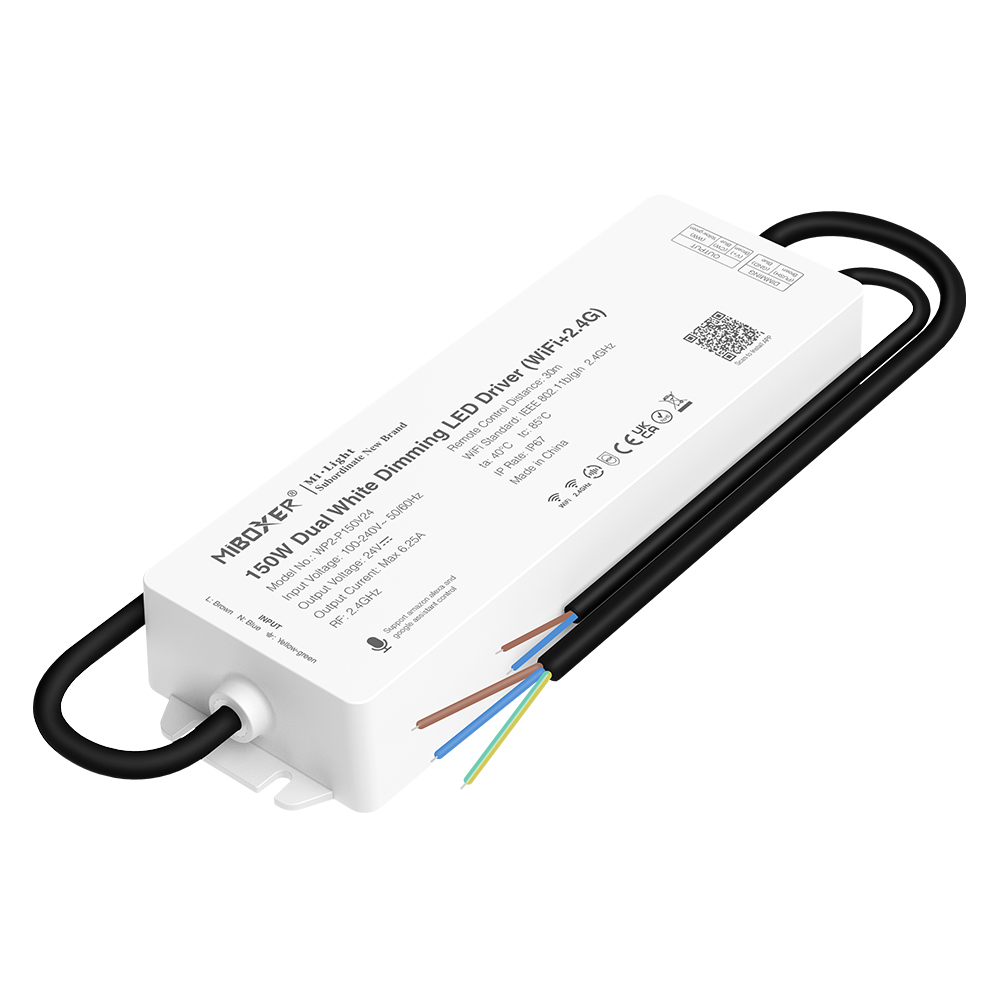 150-W-LED-Treiber mit Dual-Weiß-Dimmung (WLAN + 2.4 G) WP2-P150V24 150-W-LED-Treiber mit Dual-Weiß-Dimmung (WLAN + 2.4 G) WP2-P150V24