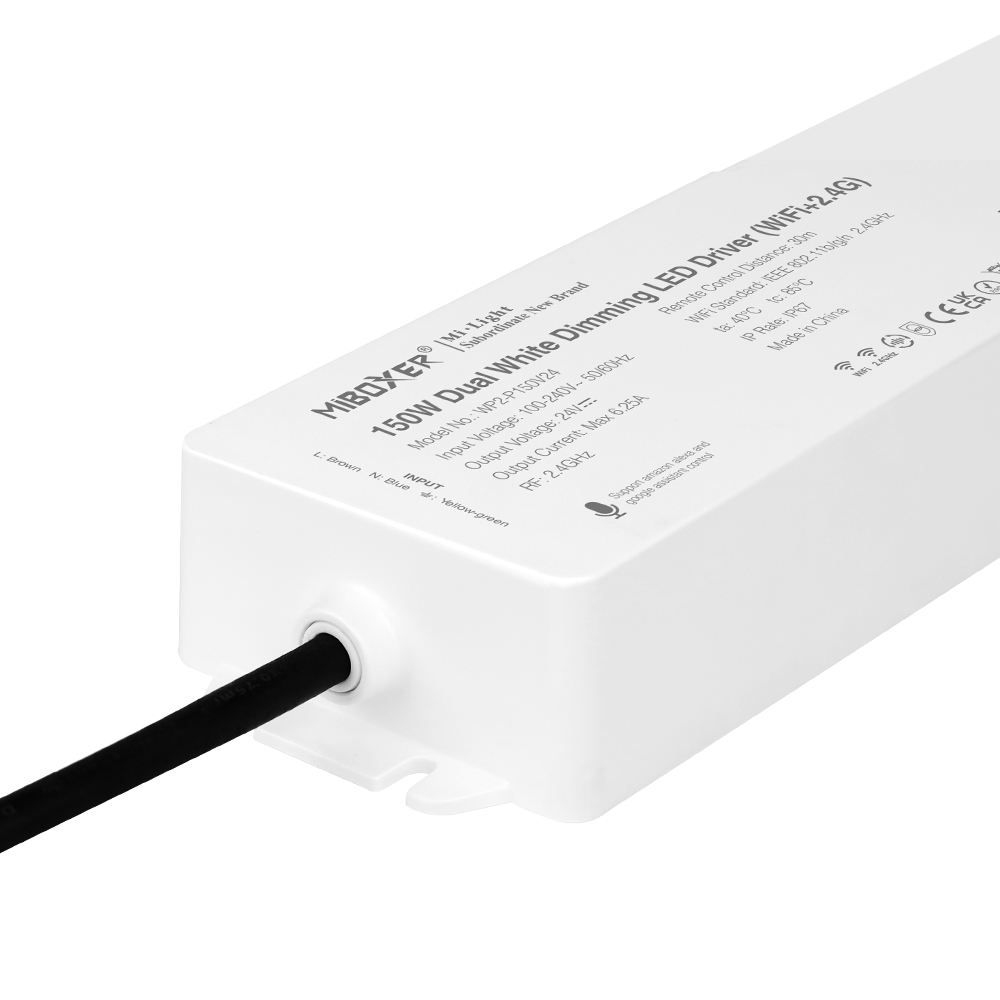 150-W-LED-Treiber mit Dual-Weiß-Dimmung (WLAN + 2.4 G) WP2-P150V24 150-W-LED-Treiber mit Dual-Weiß-Dimmung (WLAN + 2.4 G) WP2-P150V24