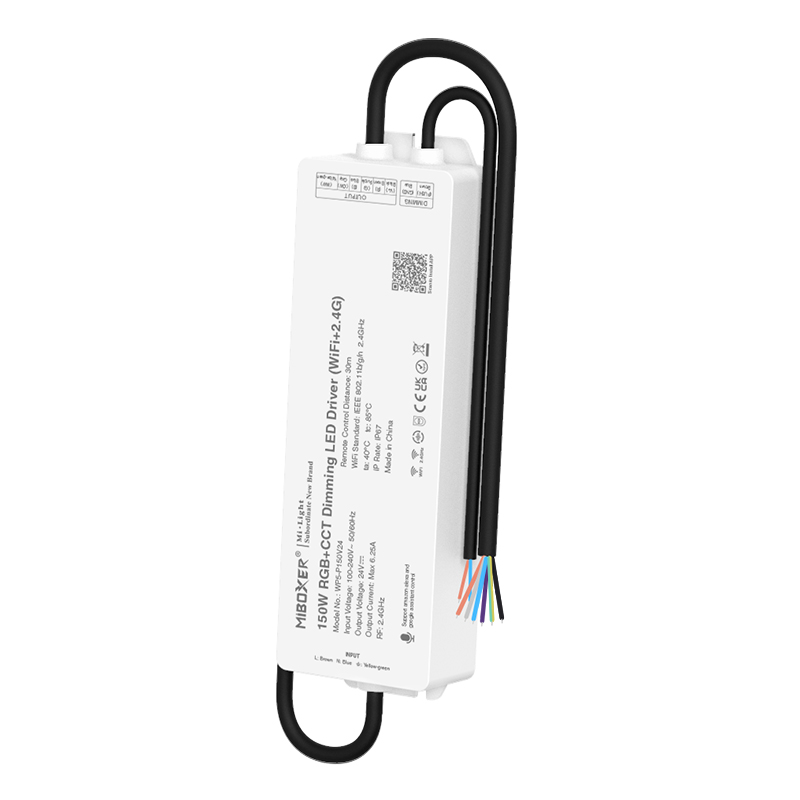 150W RGB+CCT Dimming LED Driver (WiFi+2.4G) WP5-P150V24 150W RGB+CCT Dimming LED Driver (WiFi+2.4G) WP5-P150V24