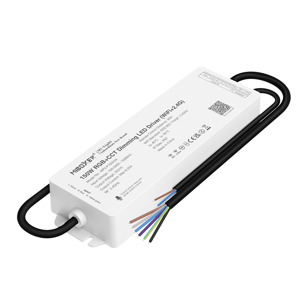 150W RGB+CCT Dimming LED Driver (WiFi+2.4G) WP5-P150V24