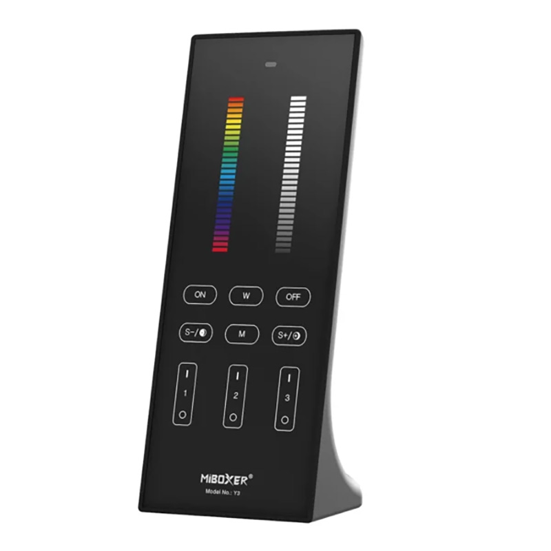 Y3 3zónový RGB CCT LED stmívatelný RF dálkový ovladač Y3 3zónový RGB CCT LED stmívatelný RF dálkový ovladač