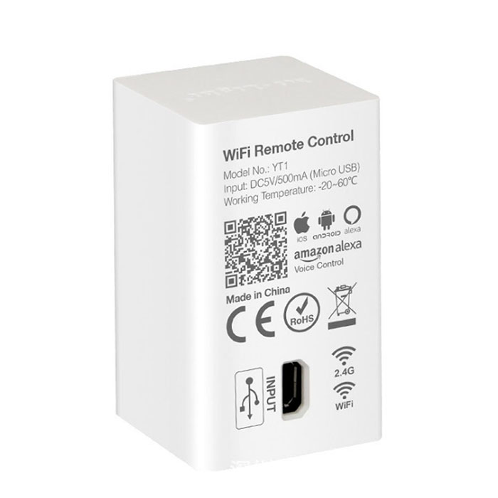 YT1 WiFi Remote Control, Amazon Alexa Voice Control, WIFI Wireless Control, Smartphone APP Control.