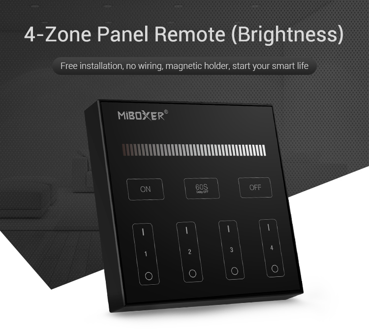 4-Zone Panel Remote (Brightness)B1-B 4-Zone Panel Remote (Brightness)B1-B