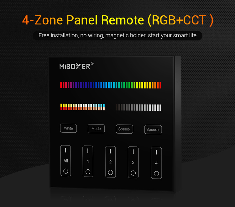 4-Zone Panel Remote (RGB+CCT) B4-B 4-Zone Panel Remote (RGB+CCT) B4-B