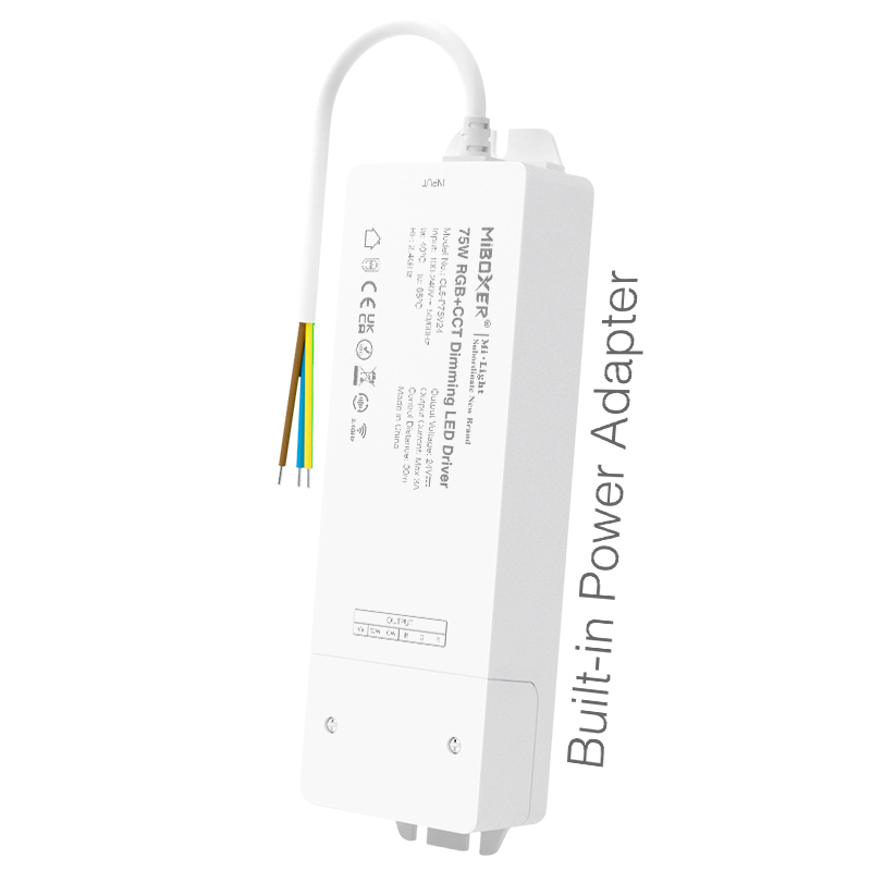 60W RGB+CCT Dimming LED Driver (2.4G) CL5-P75V24 60W RGB+CCT Dimming LED Driver (2.4G) CL5-P75V24