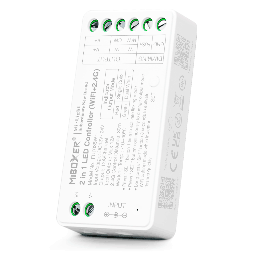 Dual White LED Controller(WiFi+2.4G) FUT035W - Replaced By FUT035W+