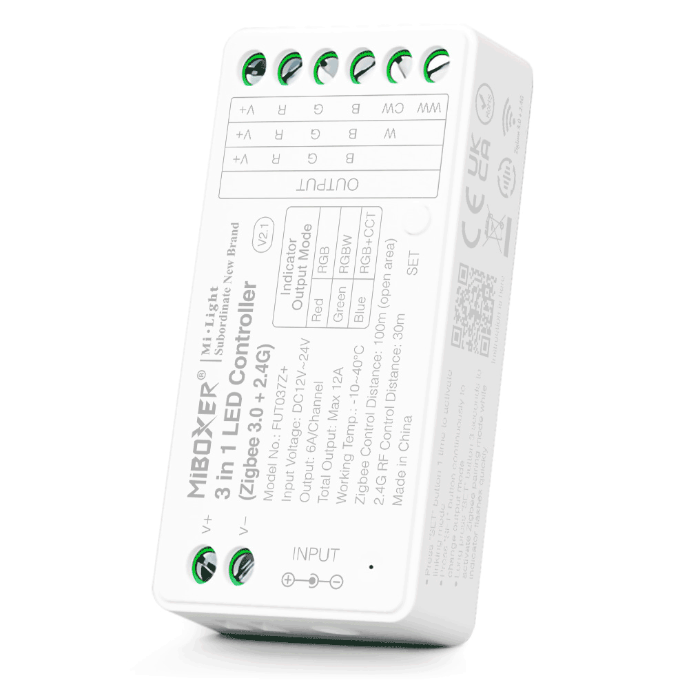 RGBW LED Controller (Zigbee 3.0) FUT038Z - Replaced By FUT037Z+ RGBW LED Controller (Zigbee 3.0) FUT038Z - Replaced By FUT037Z+