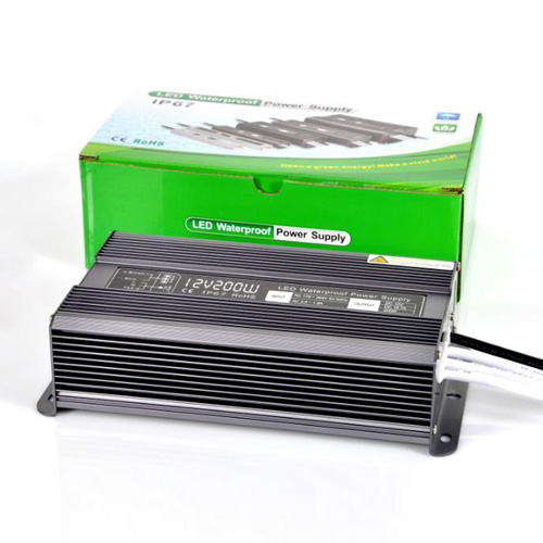 200W16.7A DC12V Konstantspannung UL-gelistetes wasserdichtes IP67-Schalt-LED-Treiber-Transformator-Netzteil für den Außenbereich für LED-Lichtleisten 200W16.7A DC12V Konstantspannung UL-gelistetes wasserdichtes IP67-Schalt-LED-Treiber-Transformator-Netzteil für den Außenbereich für LED-Lichtleisten