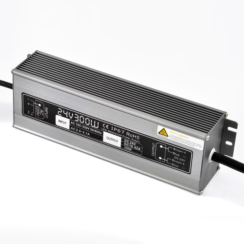 300W12.5A DC24V Konstantspannung Outdoor Wasserdicht IP67 Schalt-LED-Treiber-Transformator-Netzteil für LED-Lichtleisten