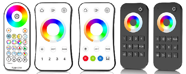 RF RGB+CCT remote controls