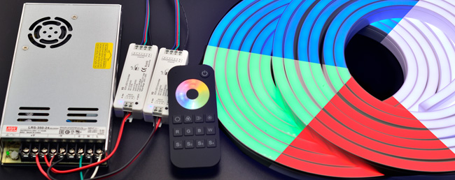 RGB LED neonová světla