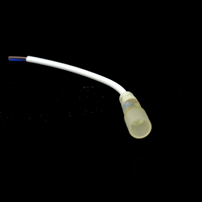 360stupňový kulatý 16mm vysokonapěťový koncový rychlý konektor pro LED neonové pásky