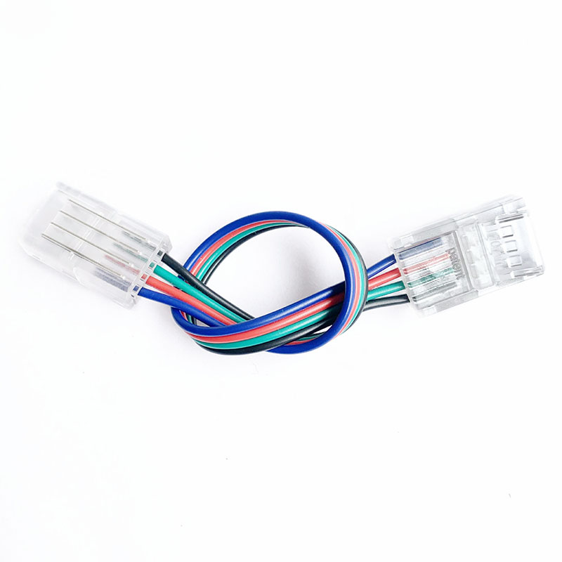 4kolíkový LED pásek Konektor prodlužovacího kabelu - Strip to Strip - Pro SMD LED pásek 4kolíkový LED pásek Konektor prodlužovacího kabelu - Strip to Strip - Pro SMD LED pásek
