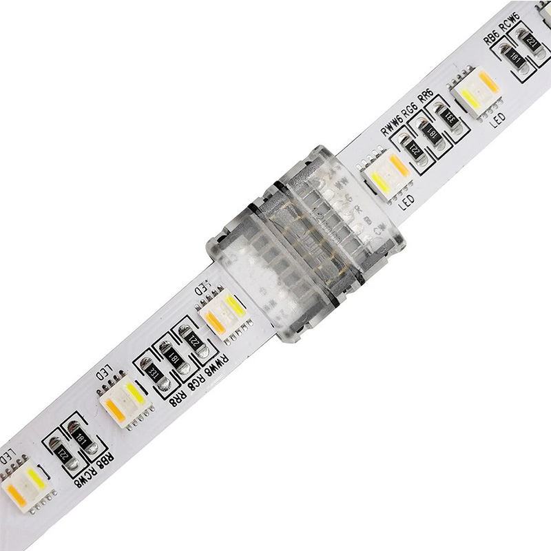RGB+CCT 6pinový konektor LED pásku Konektor 12mm deska na desku pro nevodotěsné spojení páskového světla mezi 2 segmentovými páskovými světly