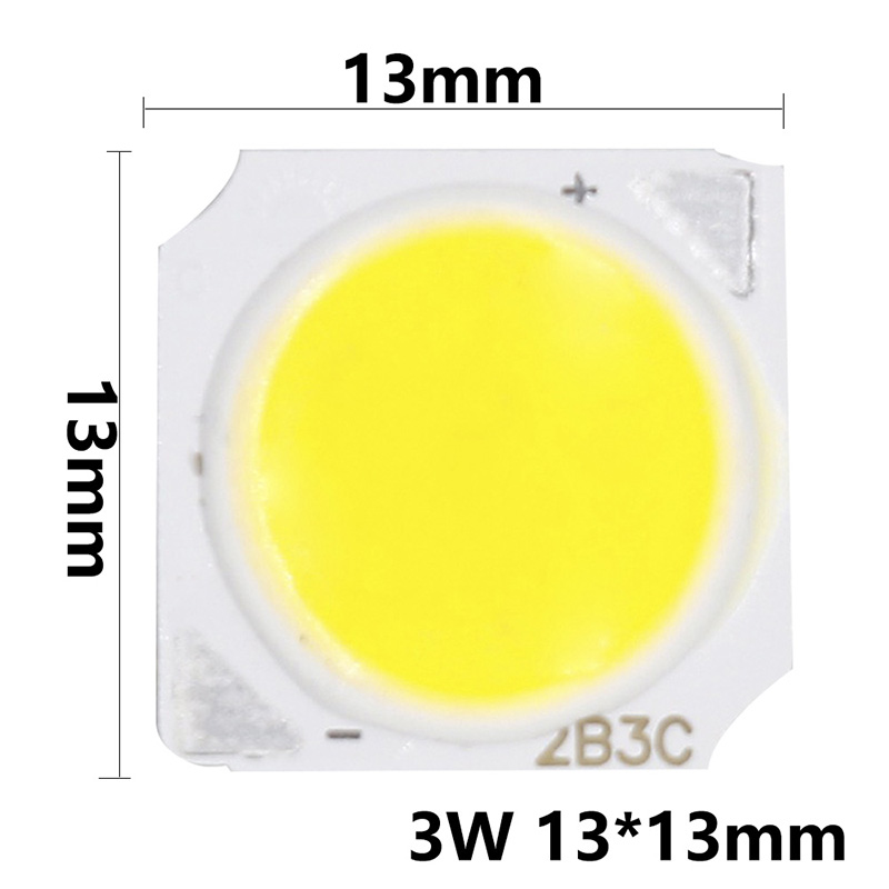 3W/5W/7W/10W COB LED čip, 10ks, DC9-32V 13mm/28mm LED čip pro světlomet